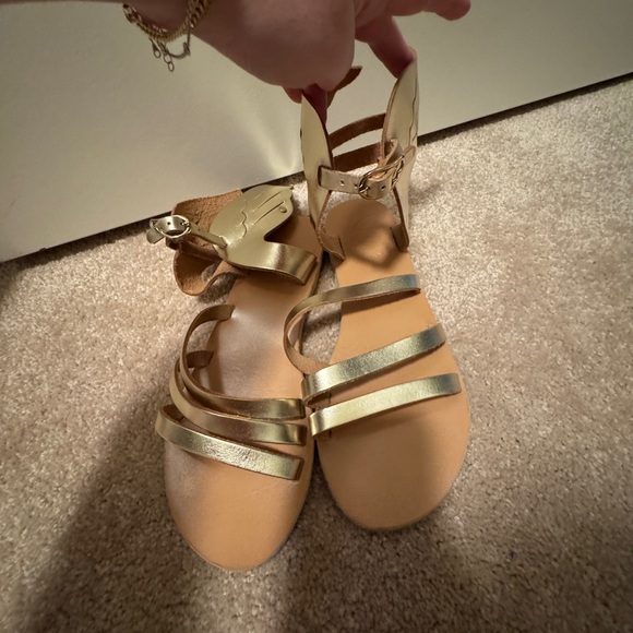 Ancient Greek Sandals Ikaria Leather Platinum metallic - Picture 6 of 7